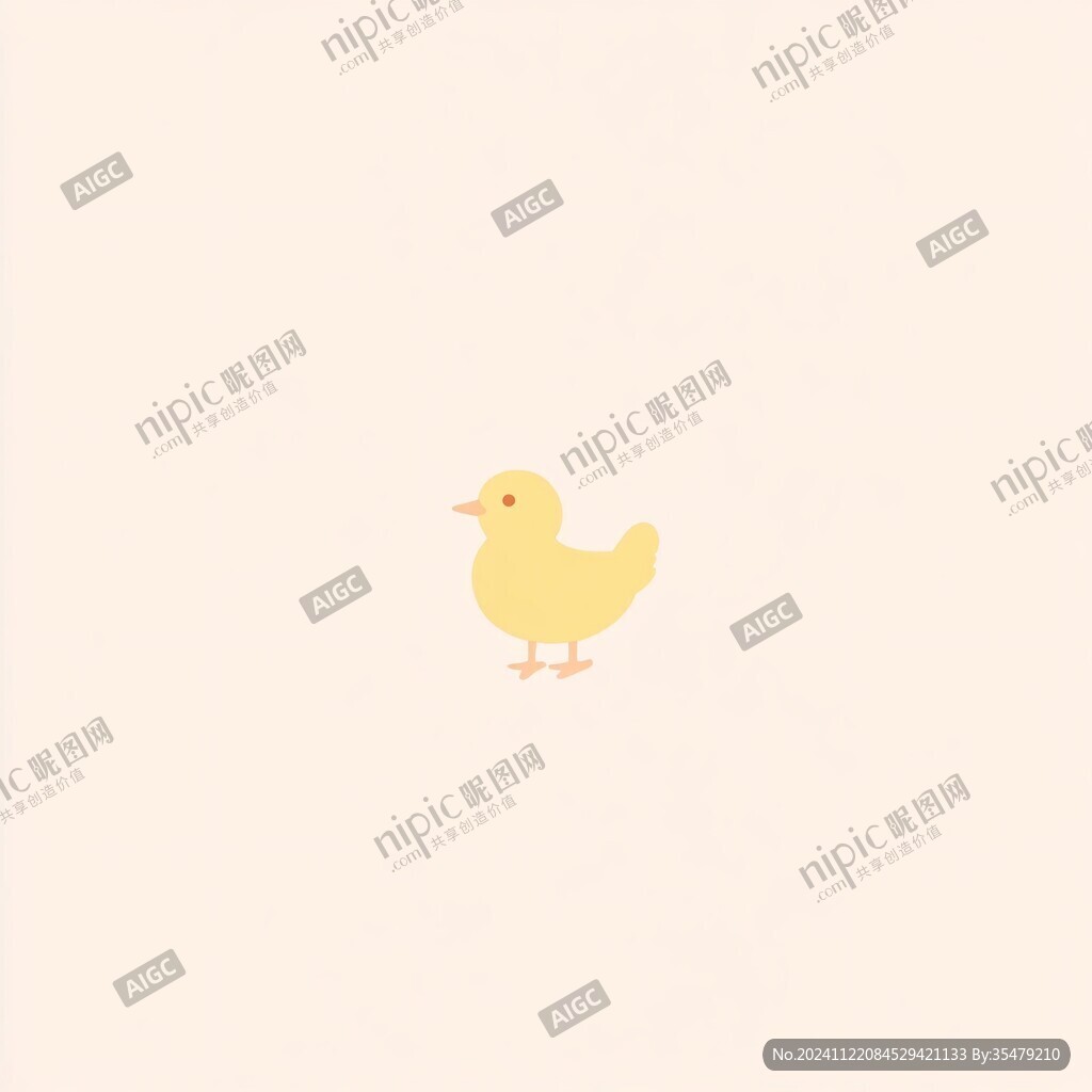 呆萌小鸡图案设计