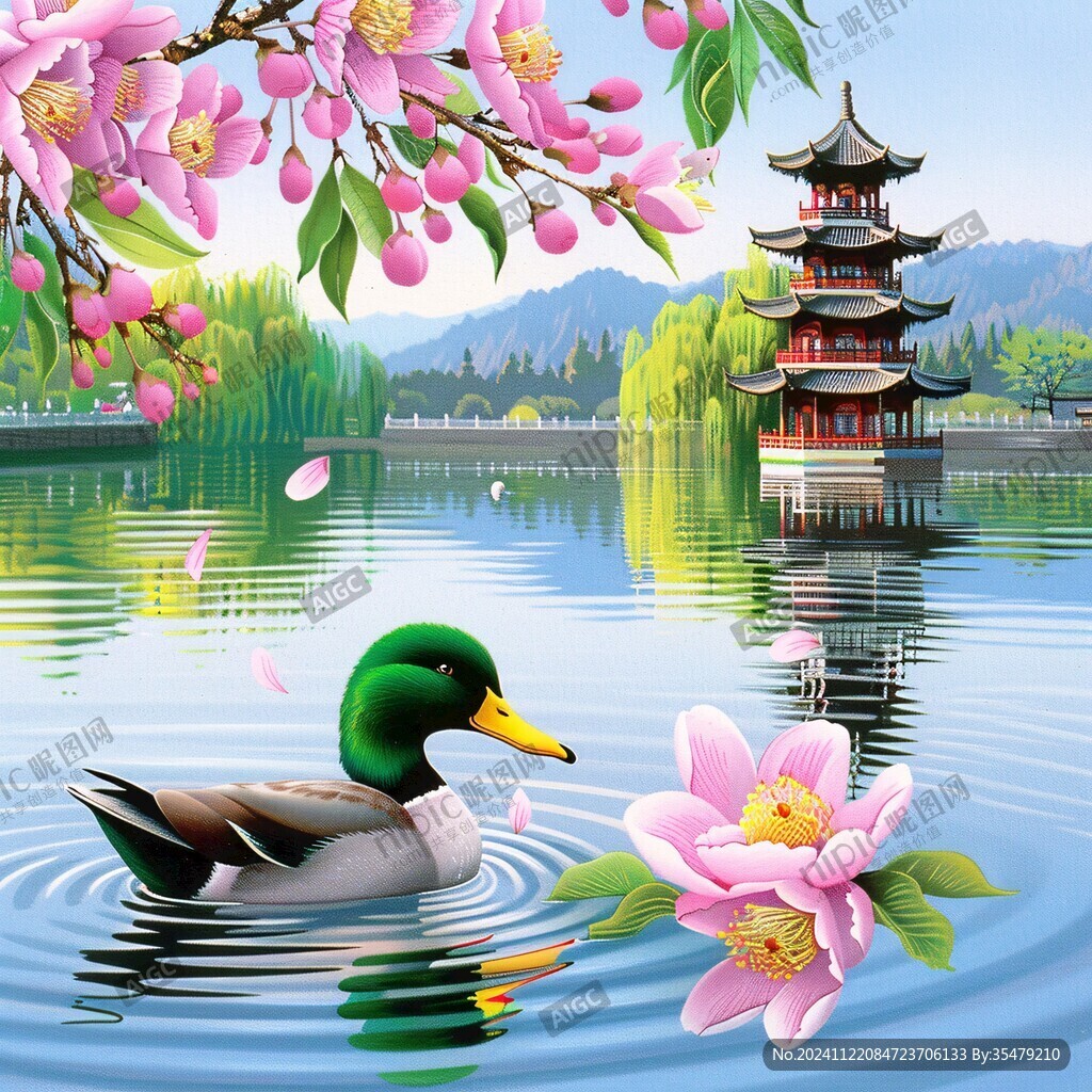 江南风景插画