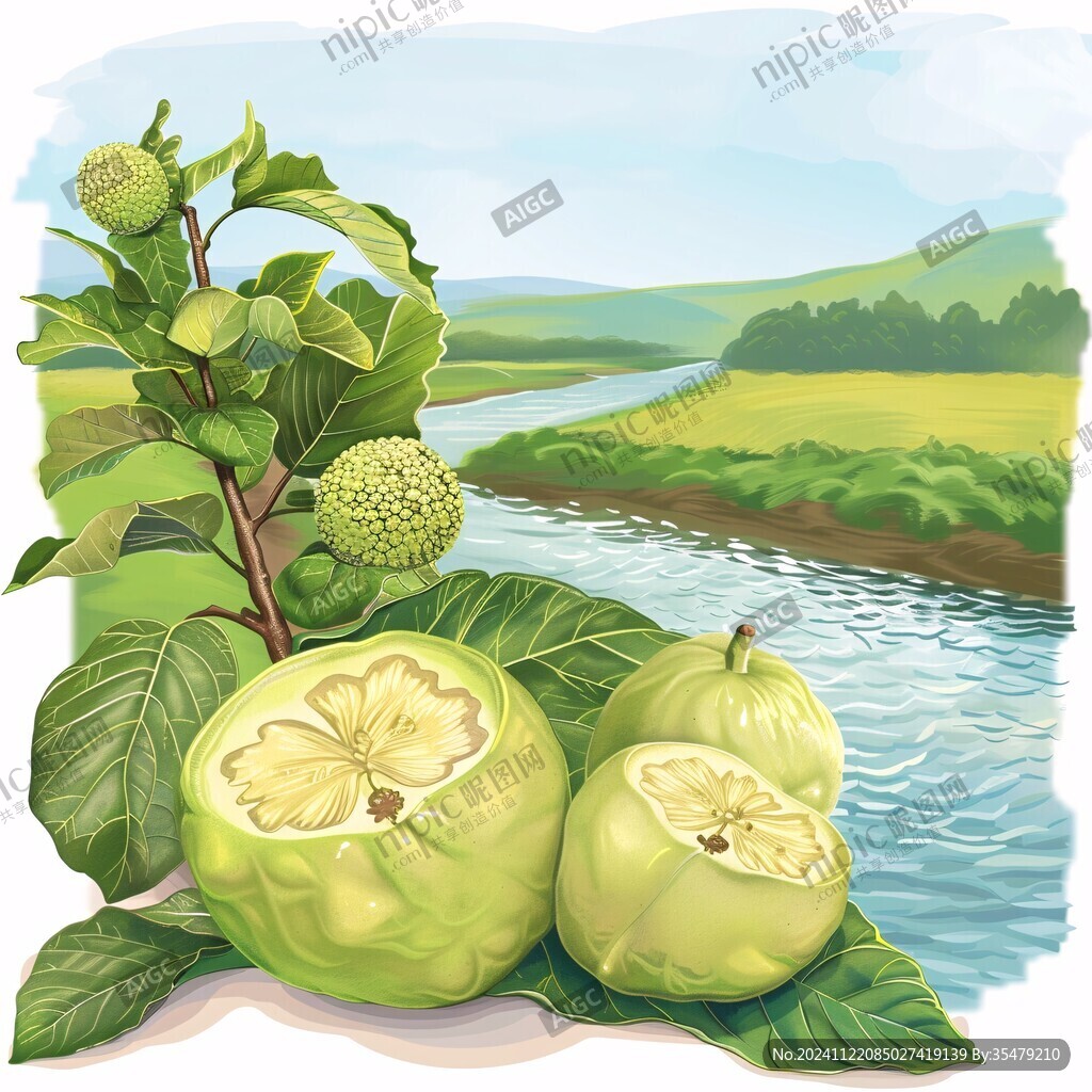 诺丽果插画