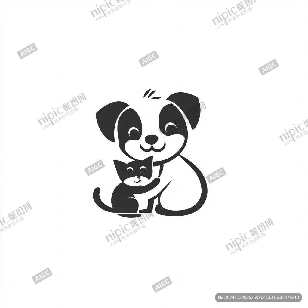 卡通猫狗logo