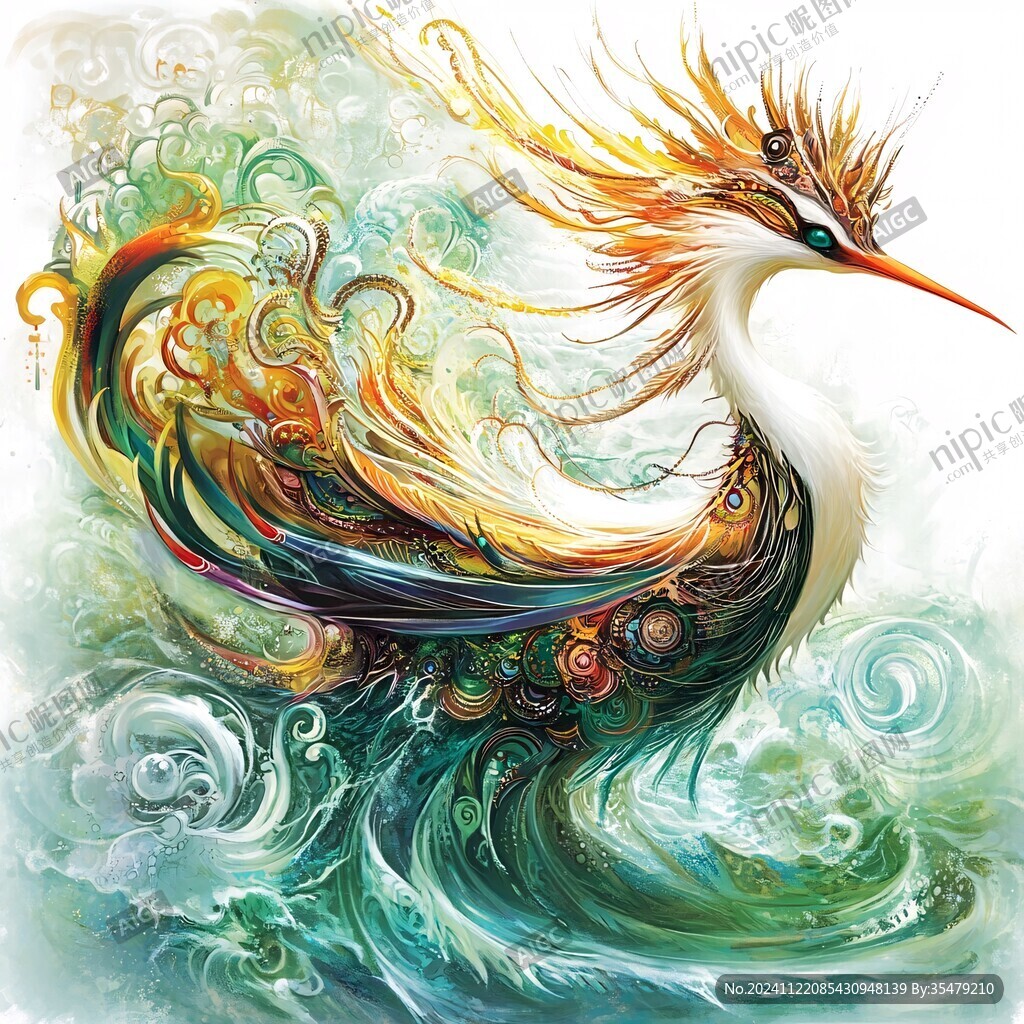 凤凰朱雀插画