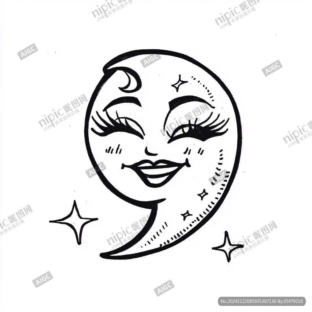 手绘女孩logo