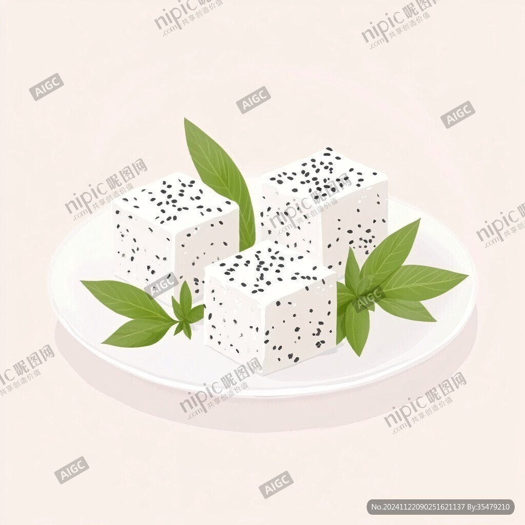 芝麻糕插画