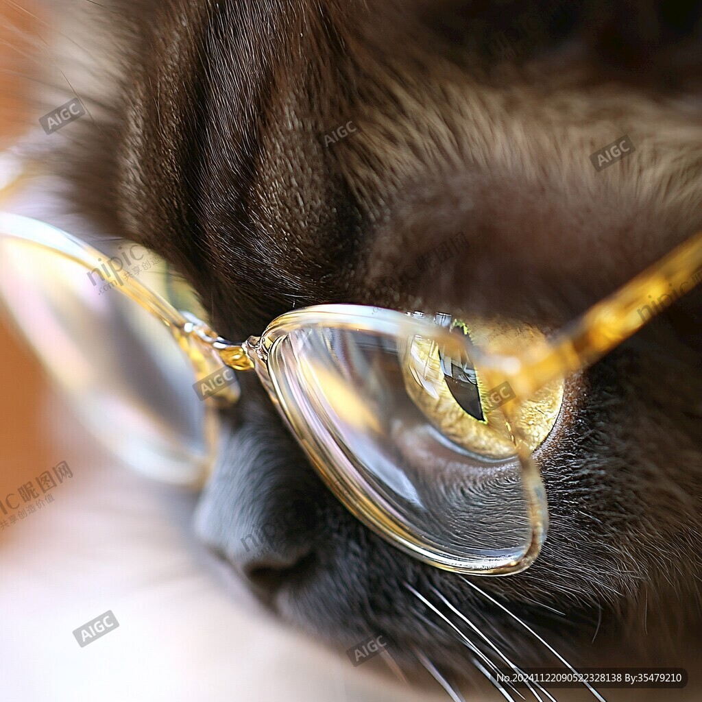 戴蛙镜的猫