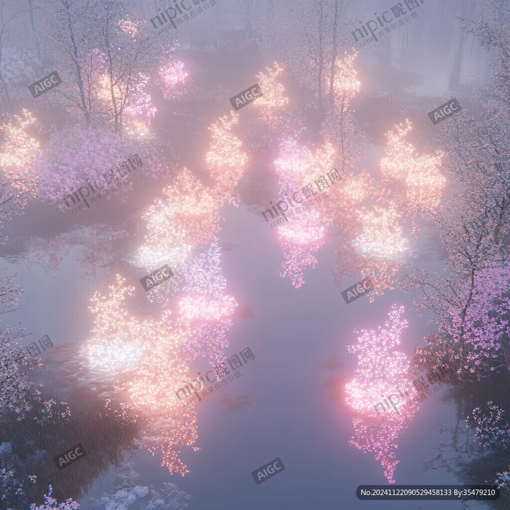 唯美梦幻梅花林