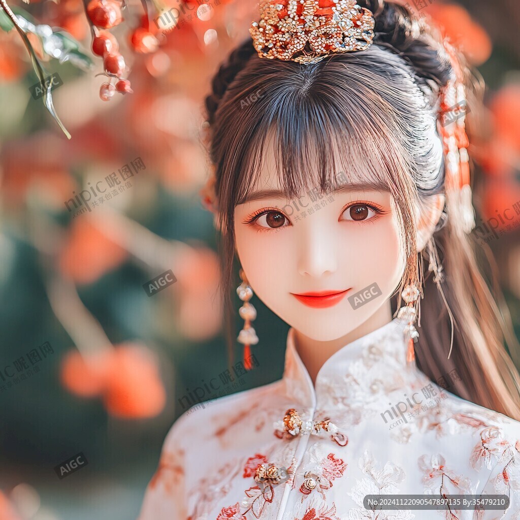 古风嫁衣美女