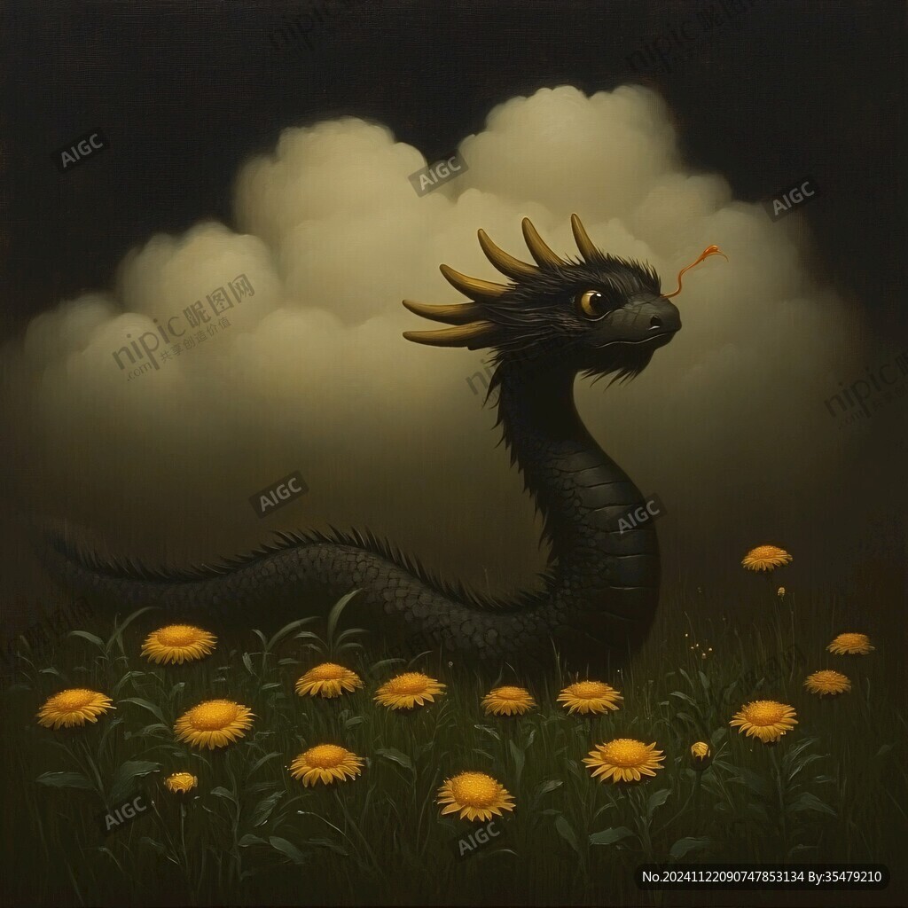 金龙插画