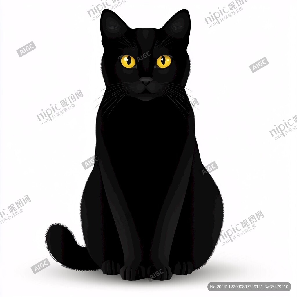 黑猫素材