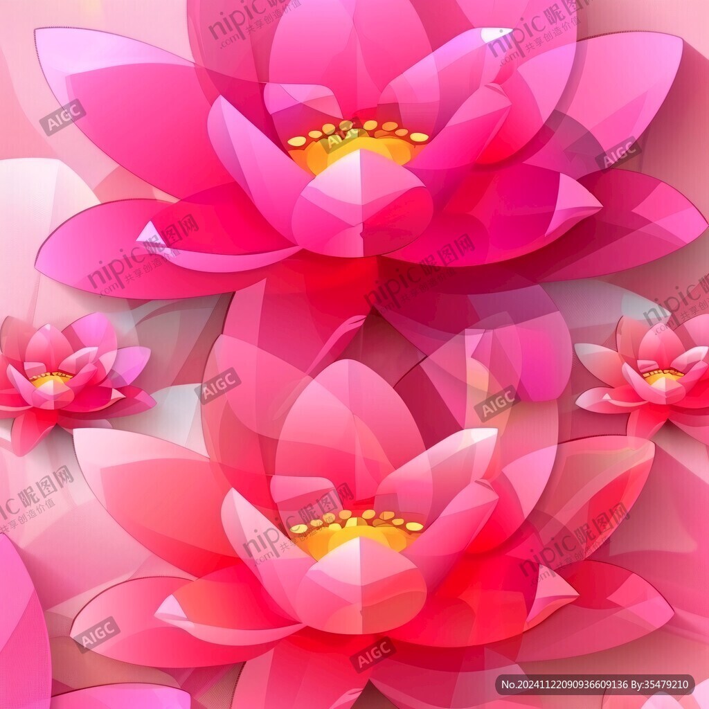 3d荷花背景