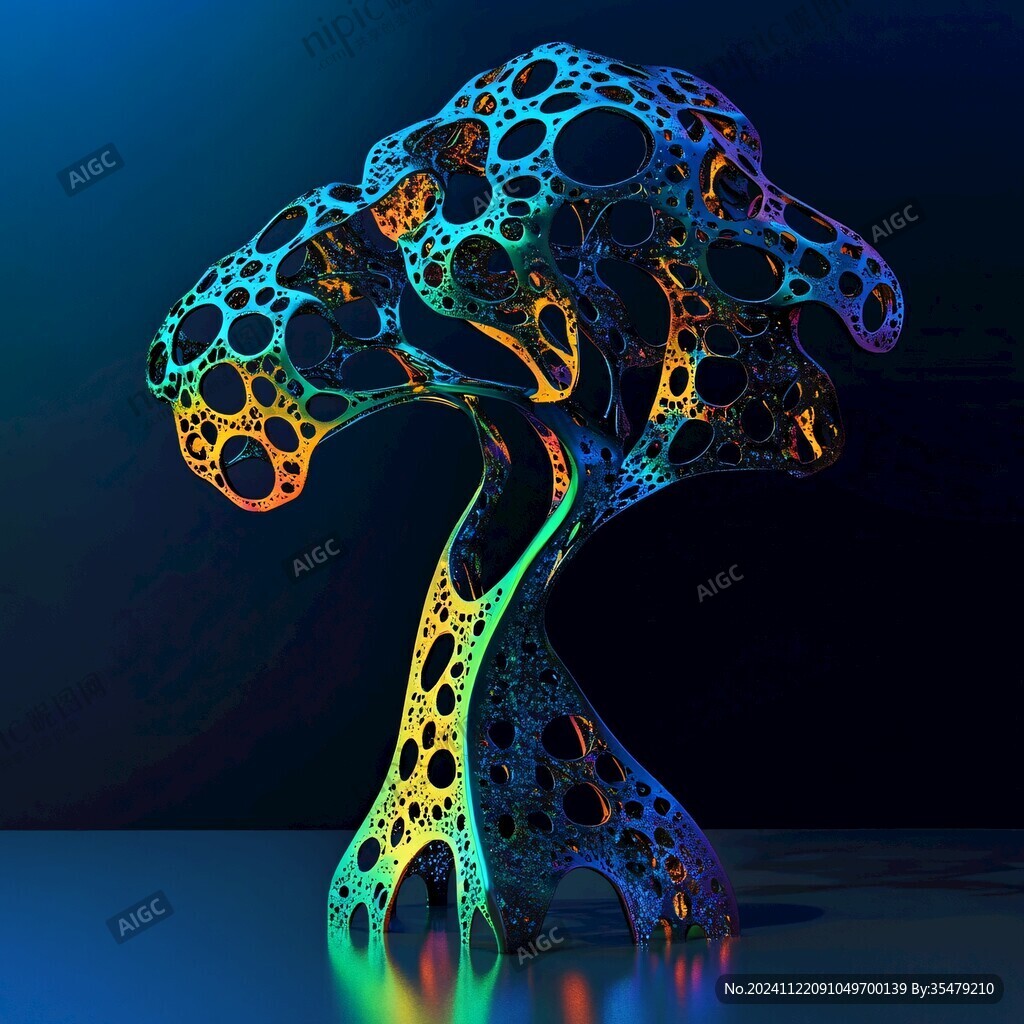 3d立体抽象树