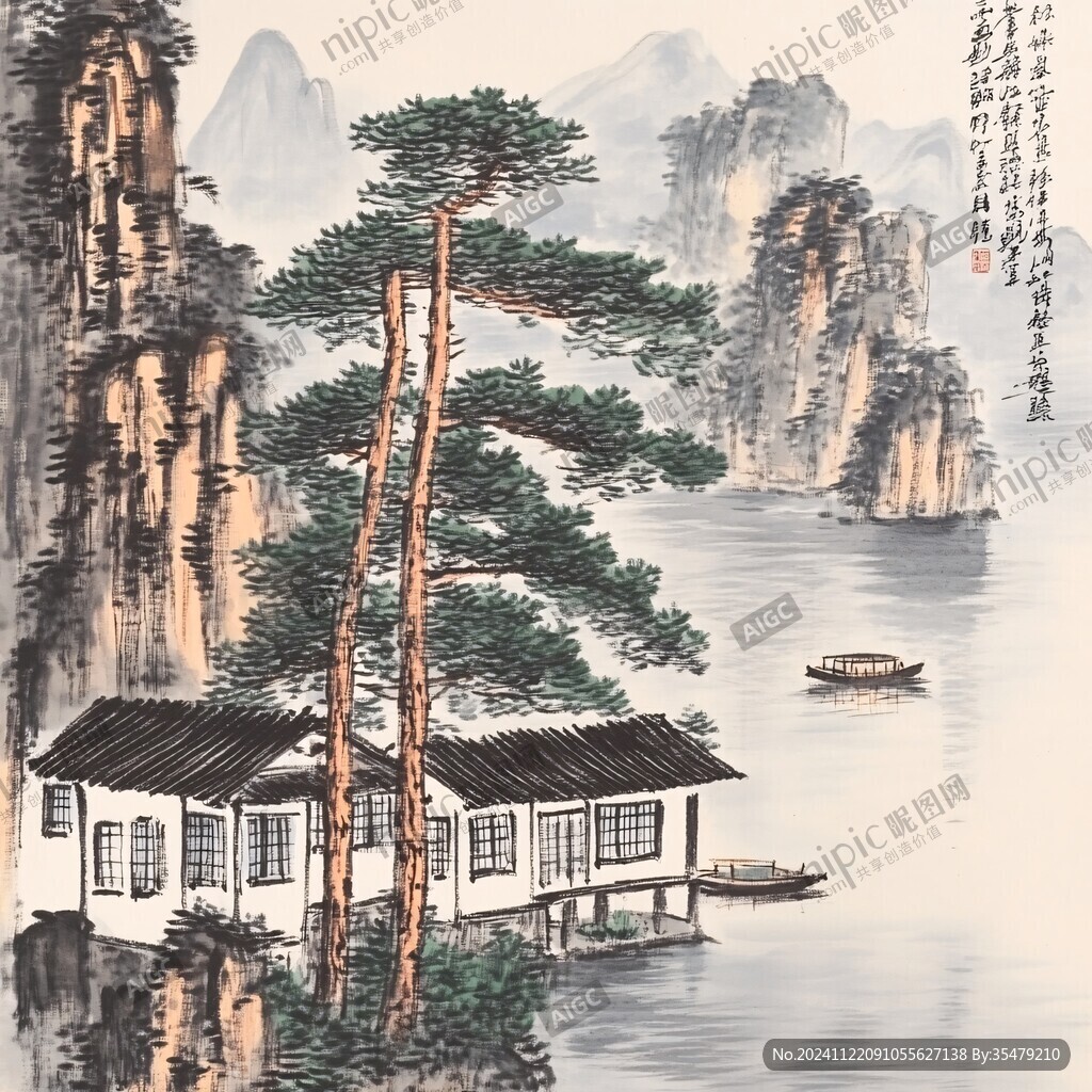 迎客松酒店客厅背景