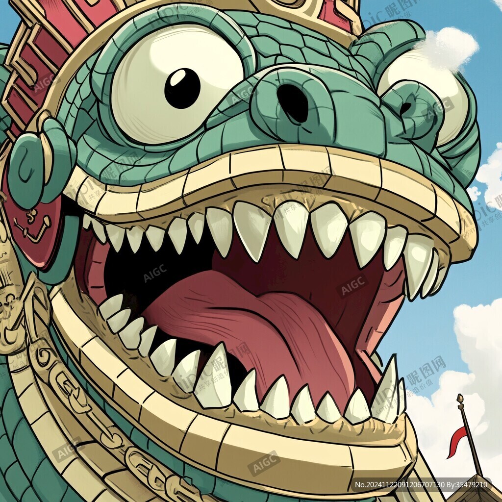 微信移动端卡通龙素材