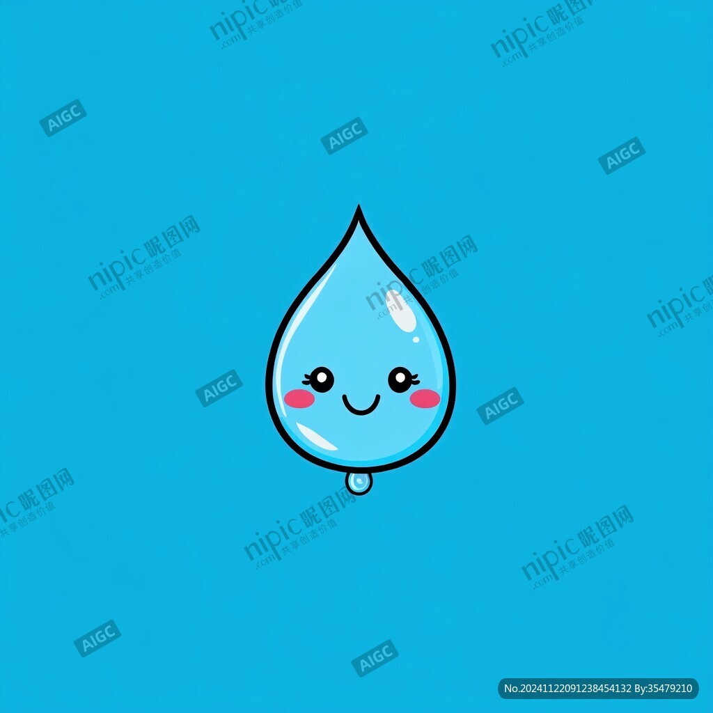 原创卡通小水滴