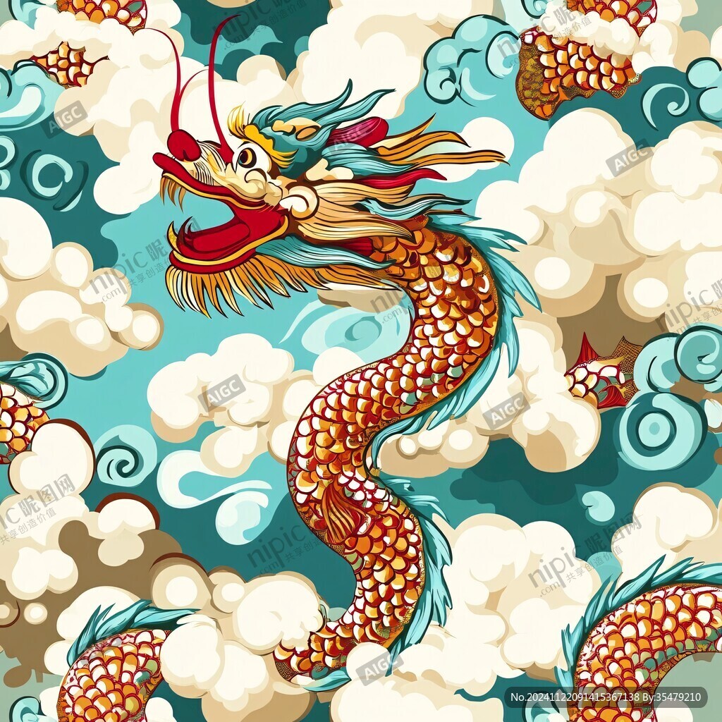 龙年包装插画