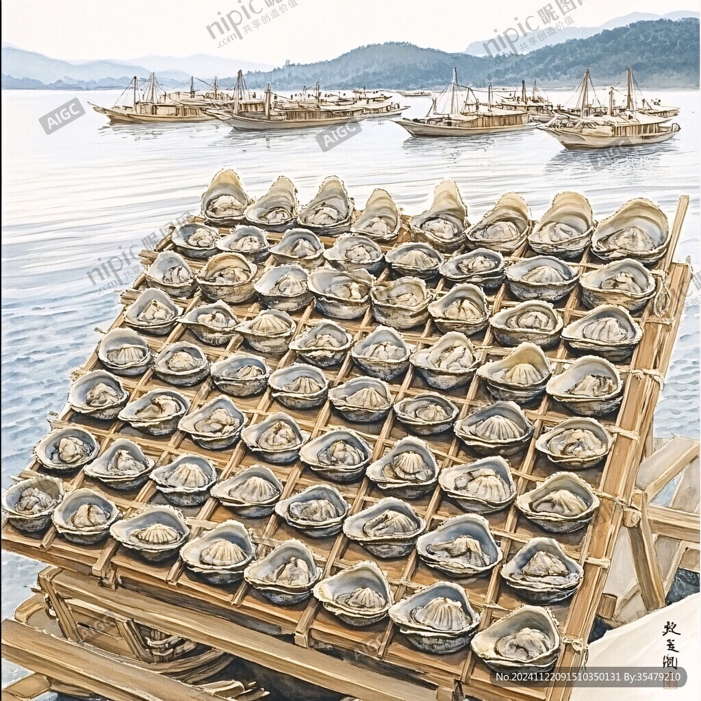 东钱湖晒青鱼干