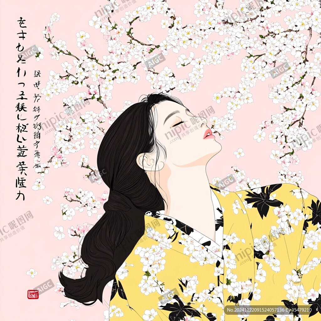 花季少女插画