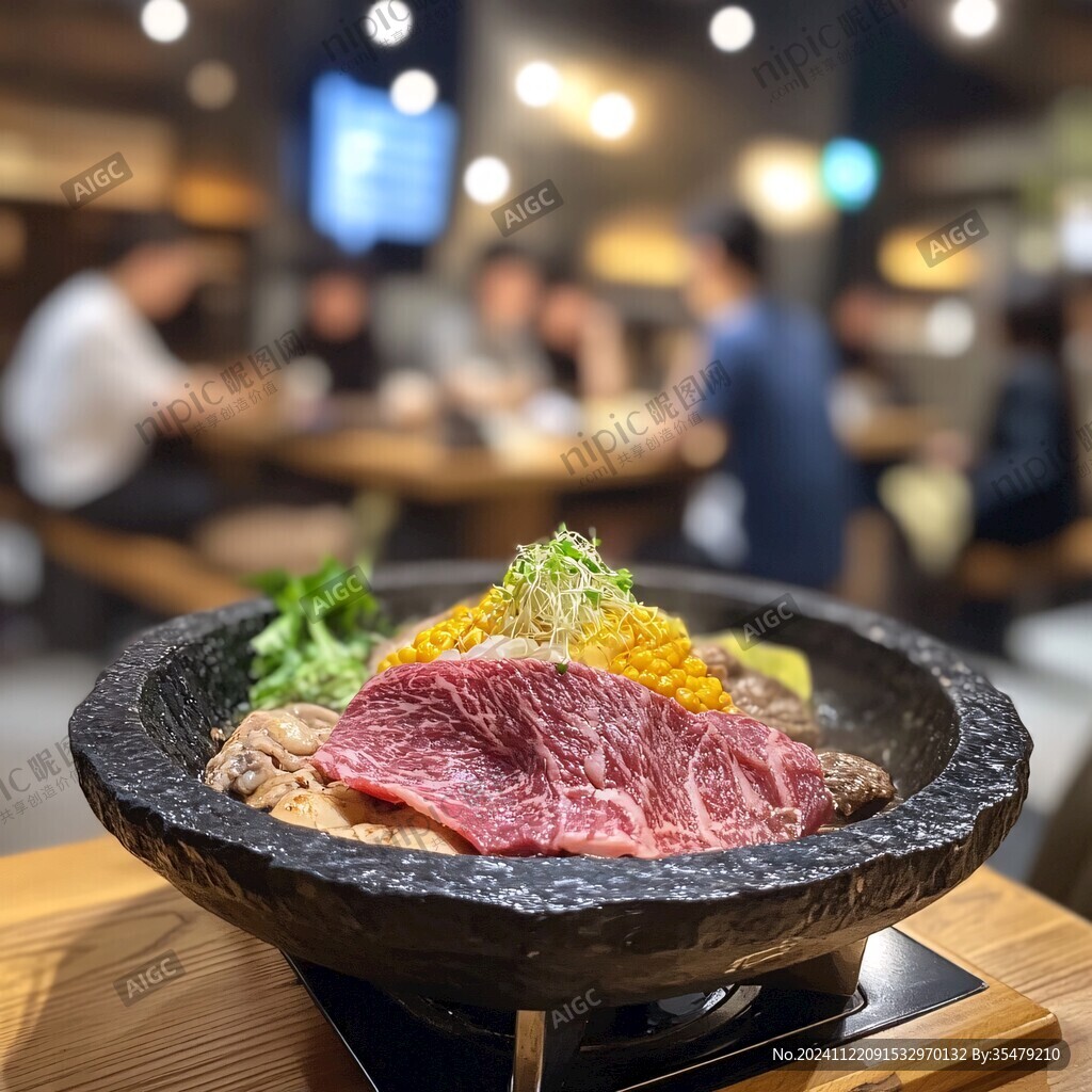 海藻肥牛丼