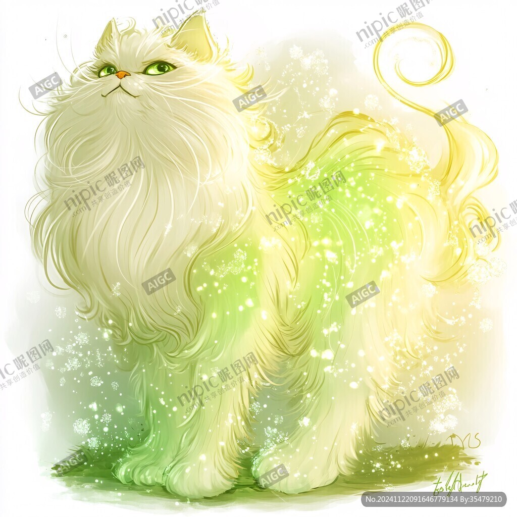 金吉拉猫插画