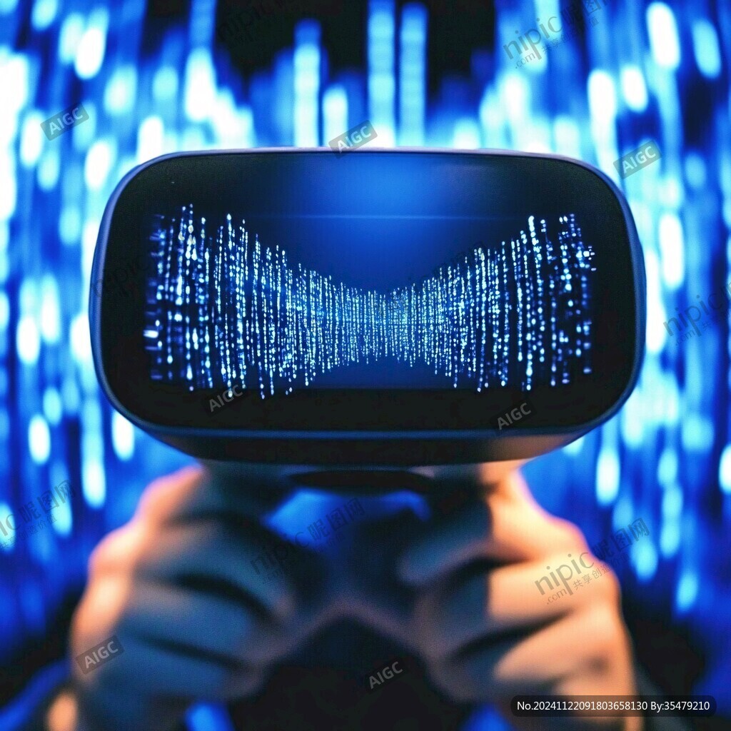 互联网背景vr