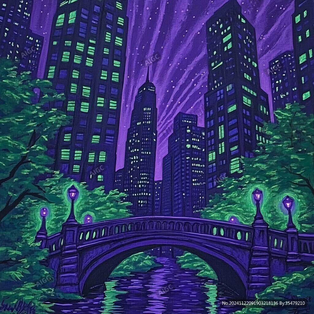 绿色东京风景名胜艺术
