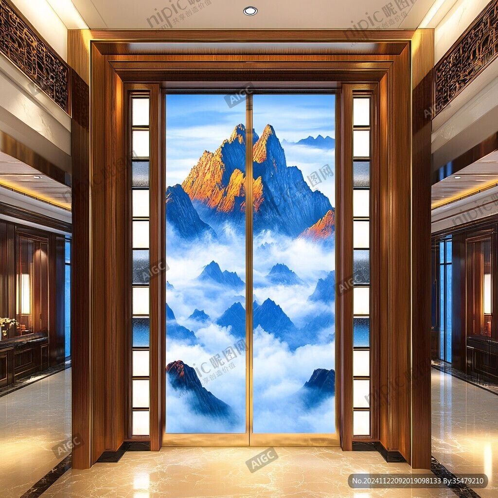 新中式山水门窗