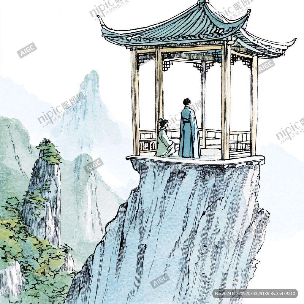 醉翁亭插画