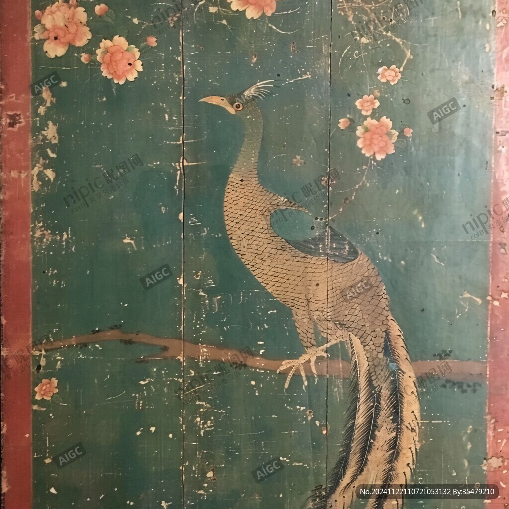 瑞鹤图皇宫酒店壁画