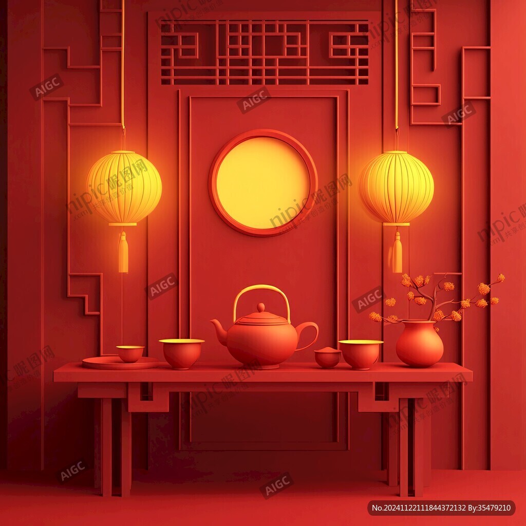 中式灯场景