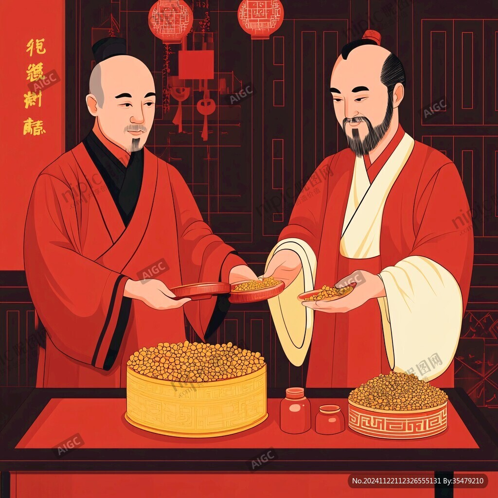 画饼充饥插画