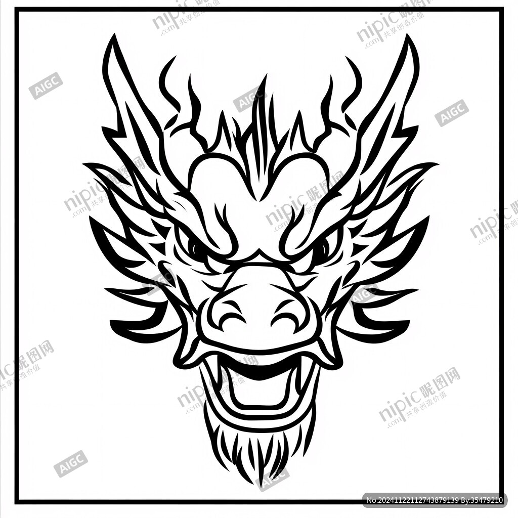 龙头线描