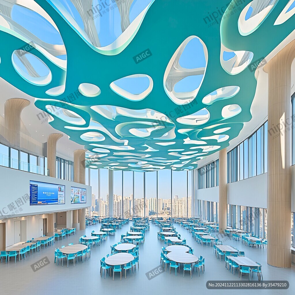 学校食堂效果图