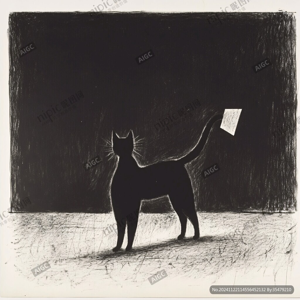 猫咪与画