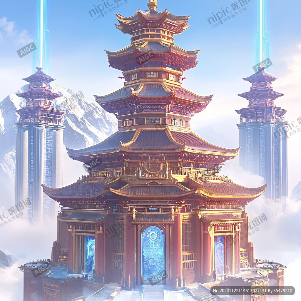 昆仑塔插画