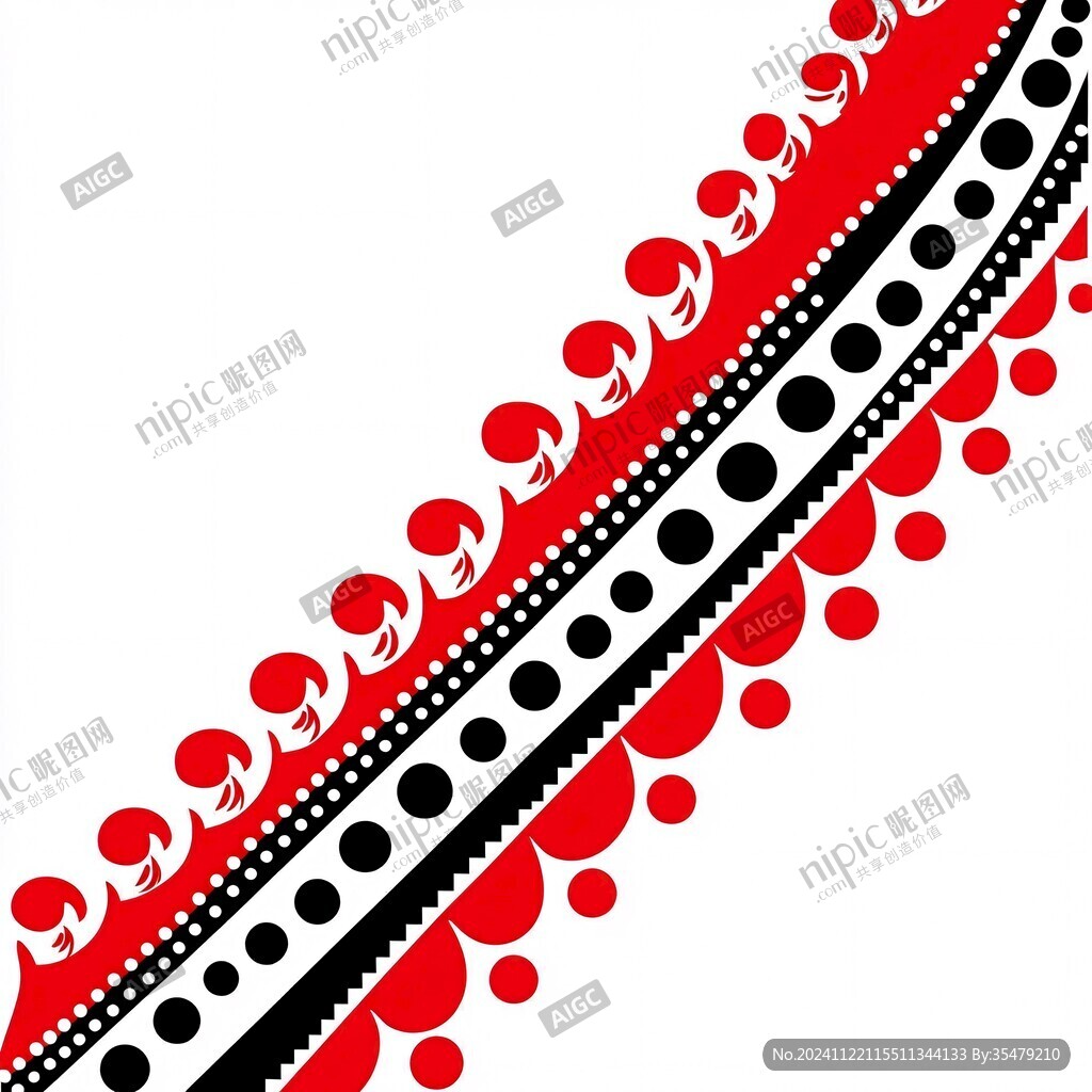 红黑抽象条纹