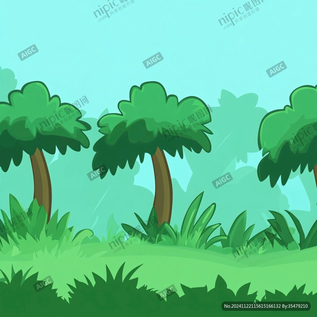 卡通森林背景