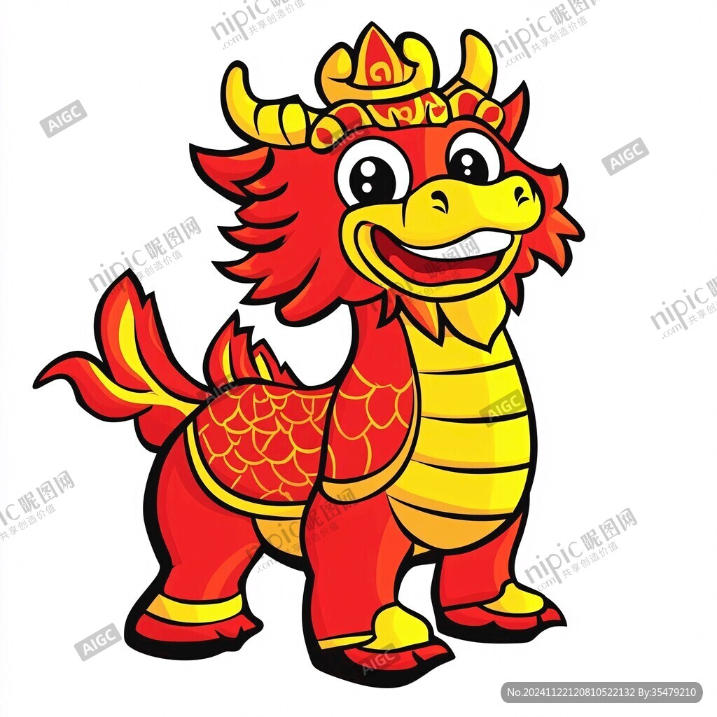 金龙丰登龙年卡通形象