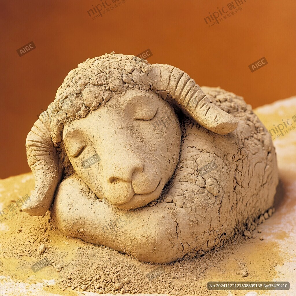 泥巴玩具生肖羊