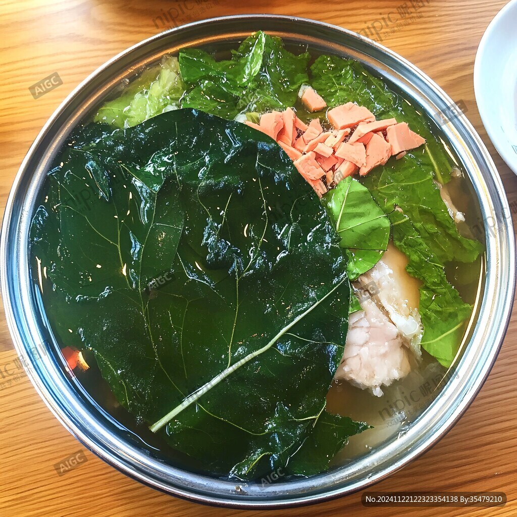 肉丸浸枸杞叶