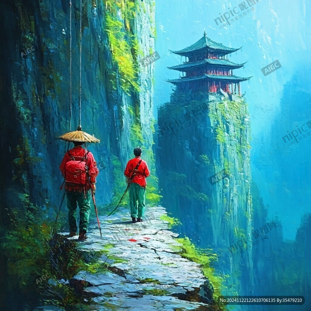 武当山插画