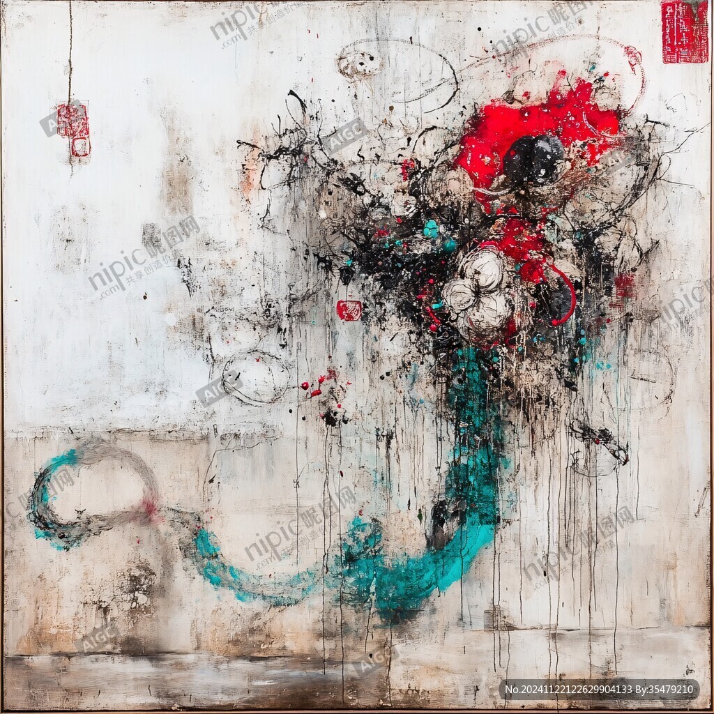 朱群抽象画