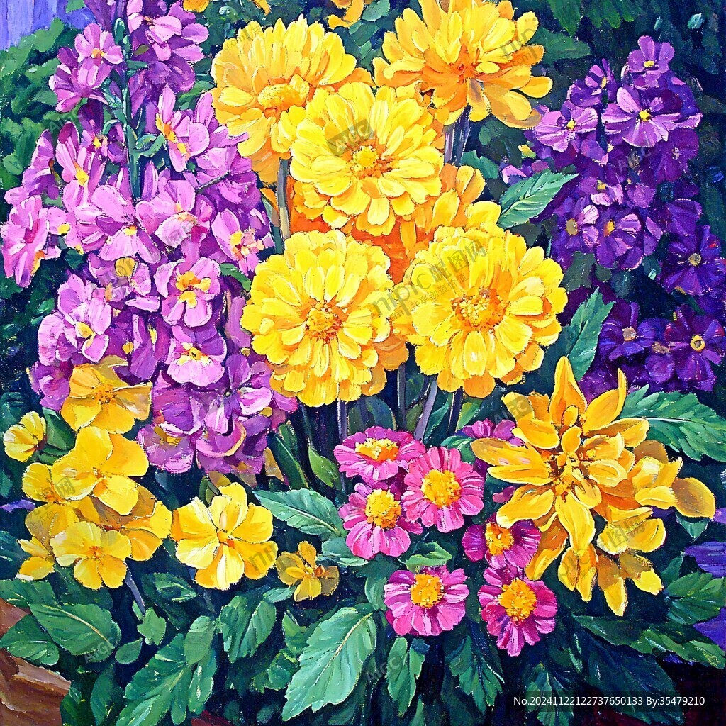 3d立体花卉油画