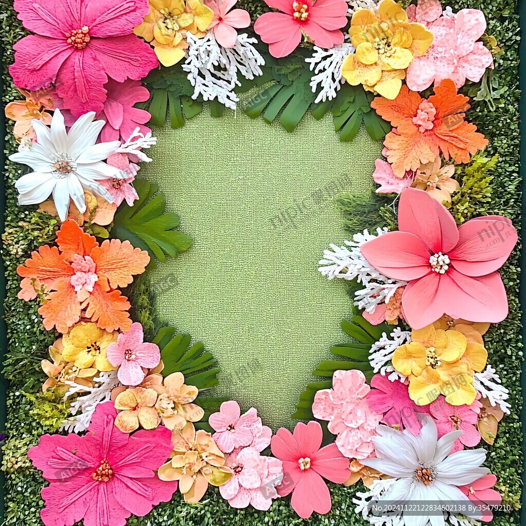 鲜花画板背景