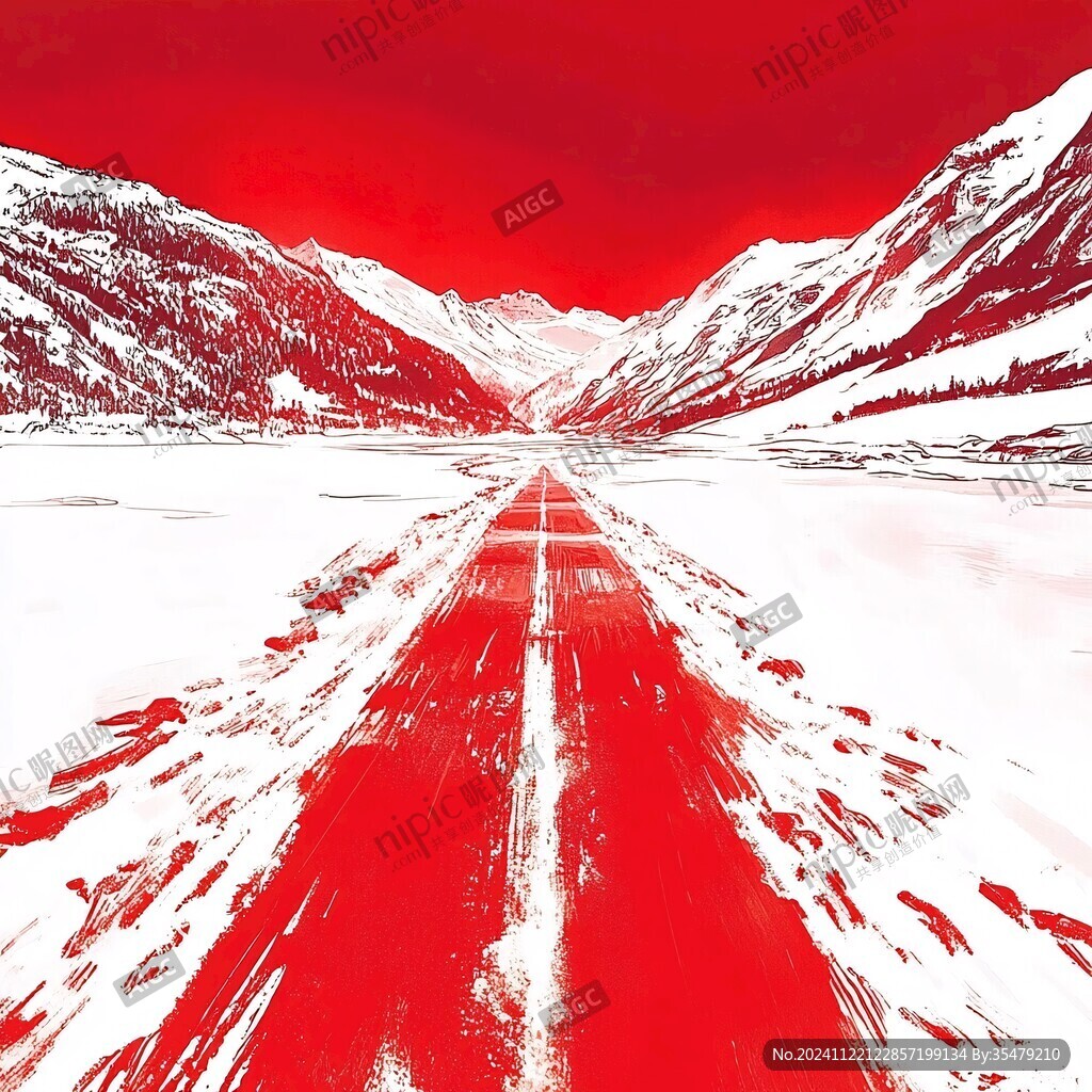 血色雪山