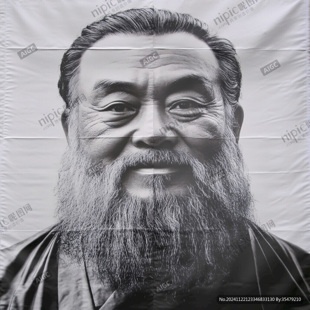 张大千书画馆李冰画像