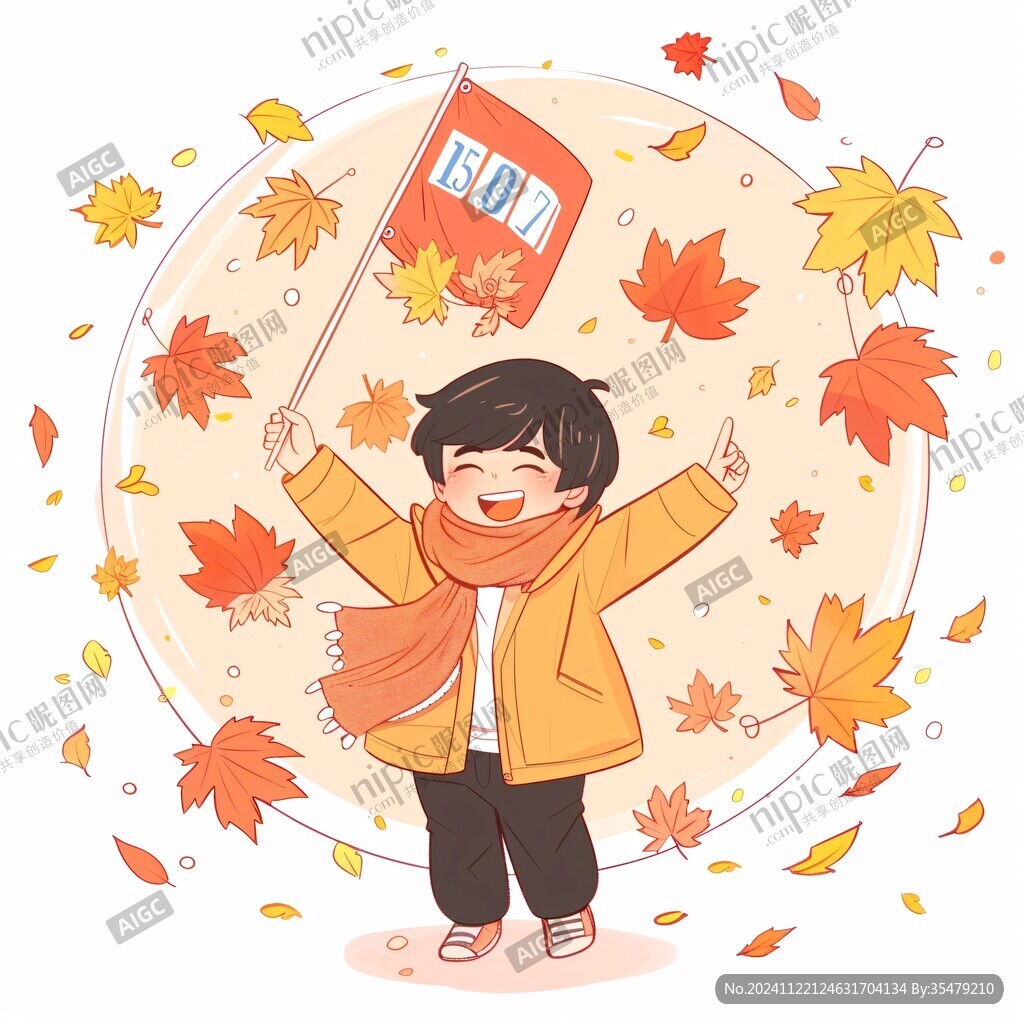 秋季冬季运动会插画