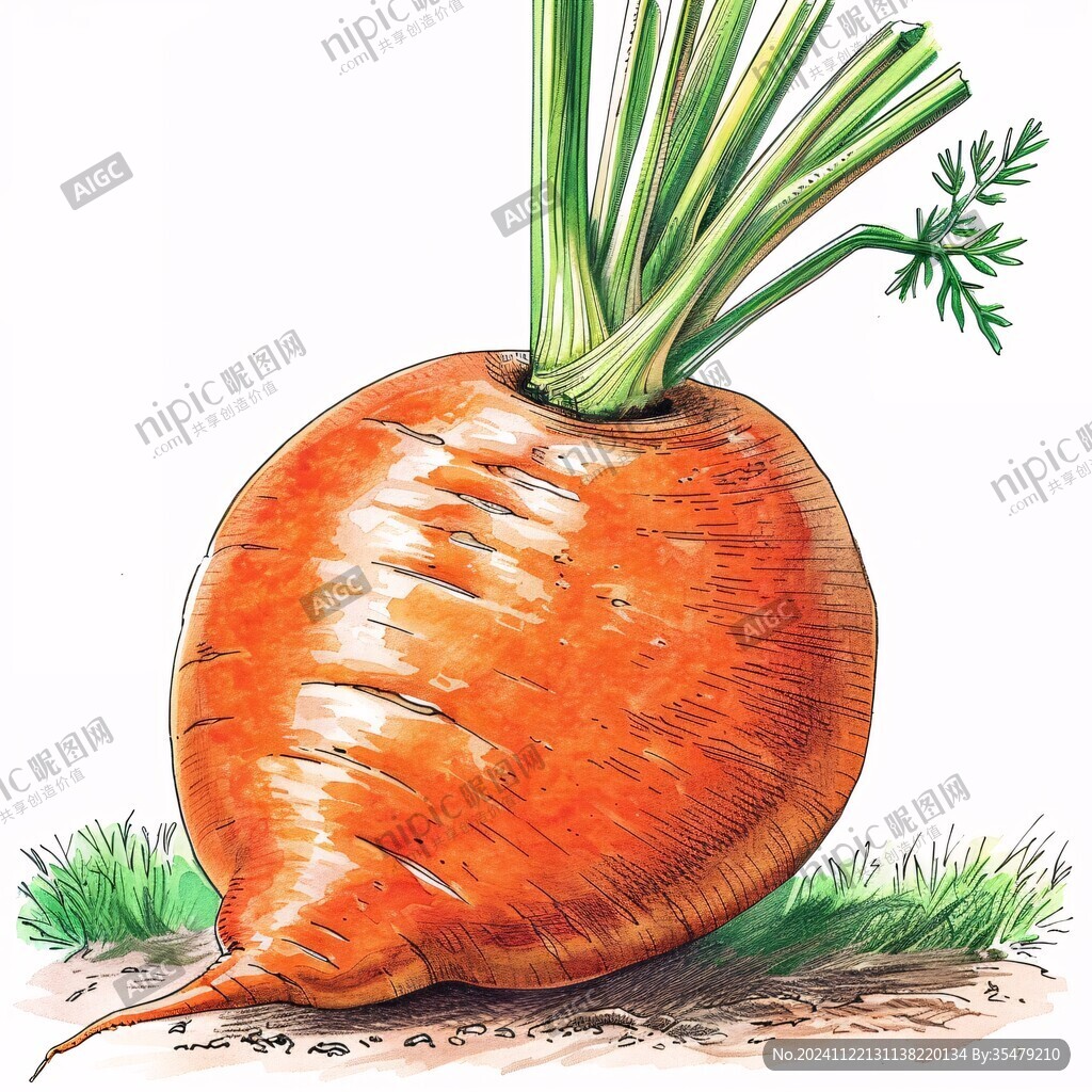 胡萝卜插画