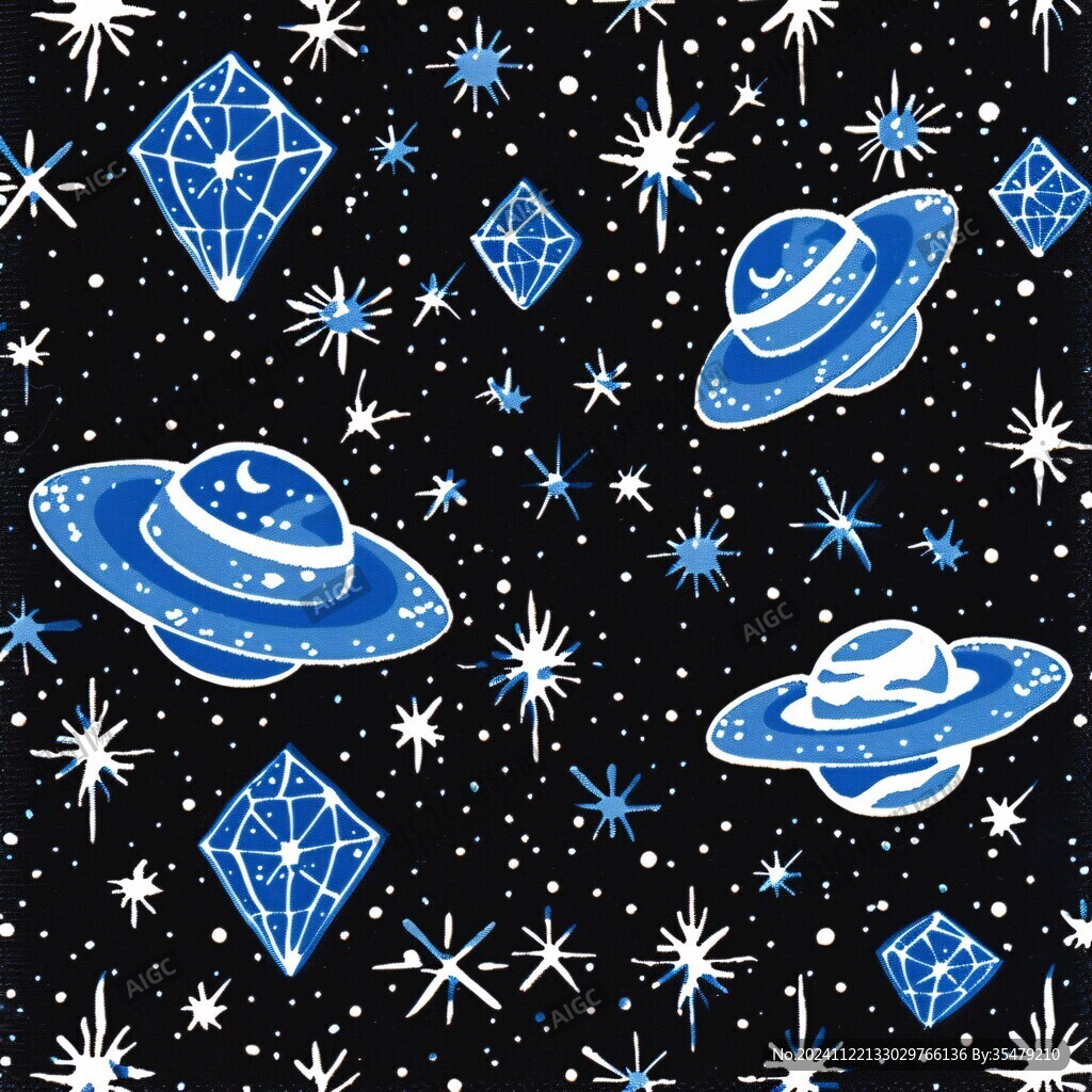 卡通星系图案