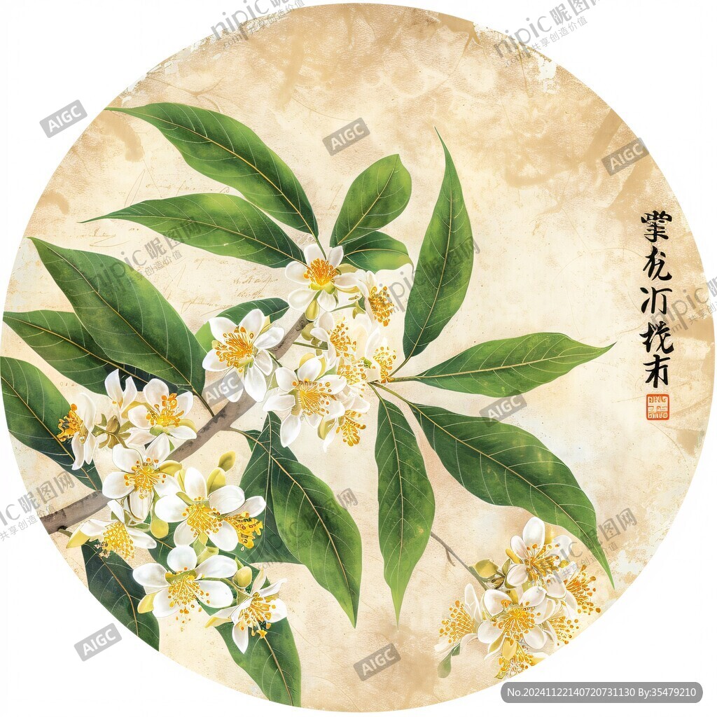 桂花工笔画