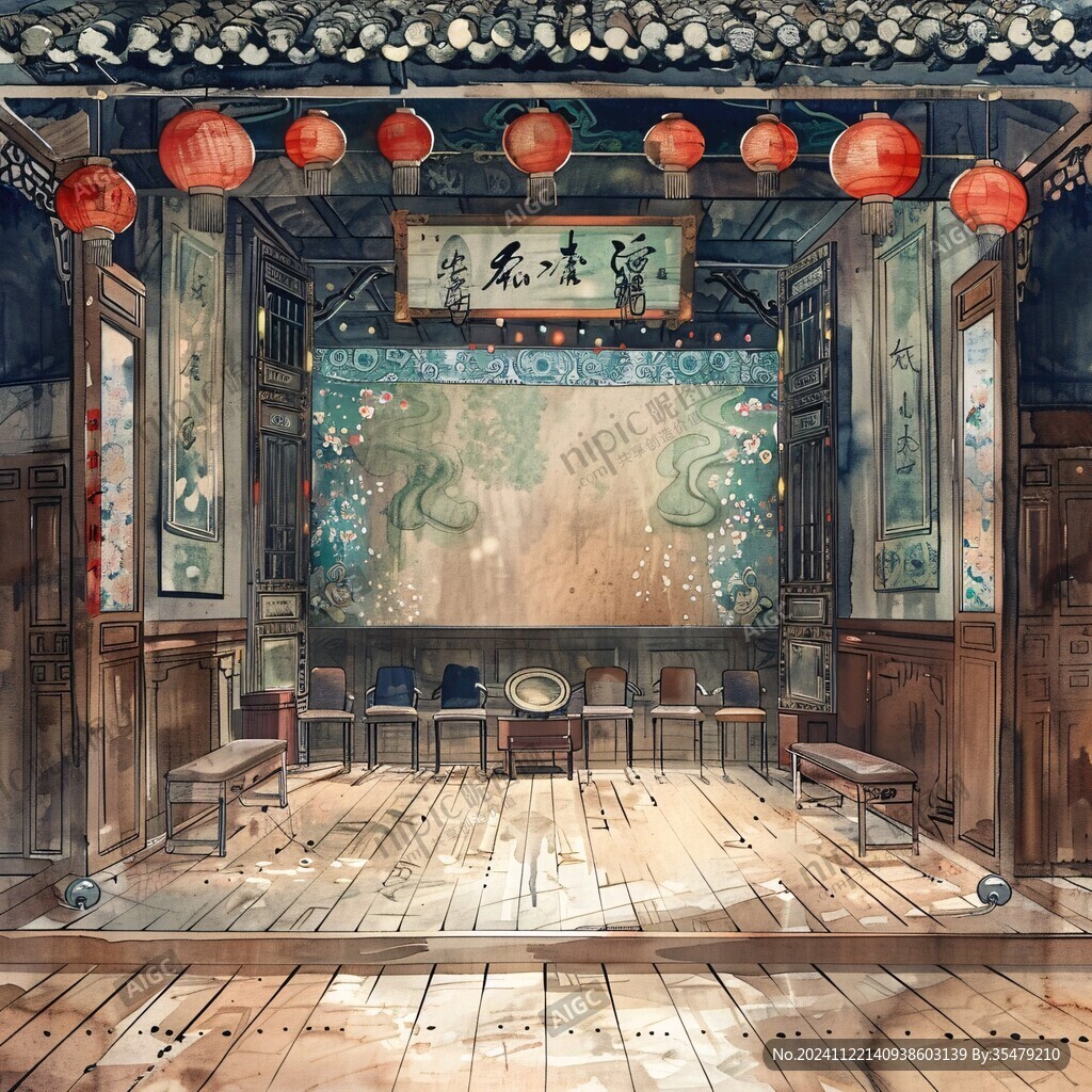 茶馆插画