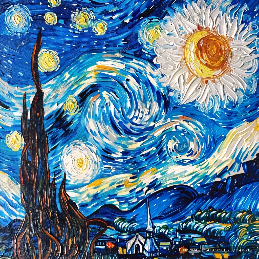 葵花艺术画